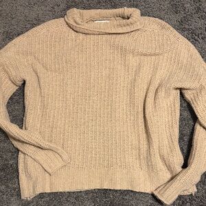 Cozy Cream American Eagle Turtleneck Sweater